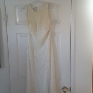 Ivory beaded gown